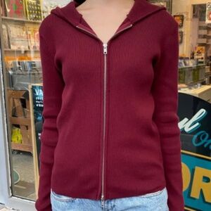 Burgundy Red Arden Hoodie